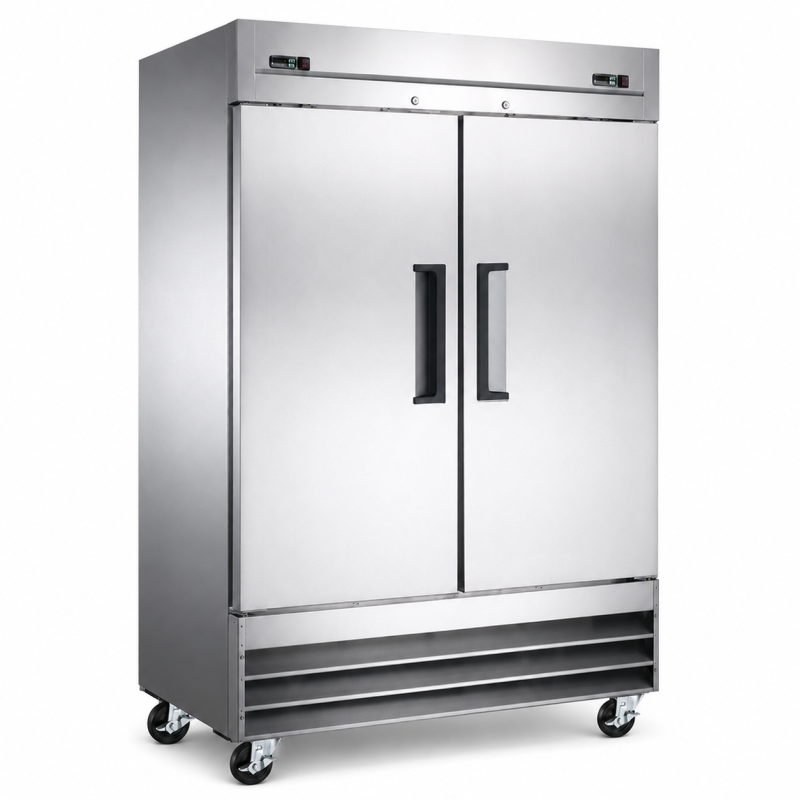 Ancaster Food Equipment SCSF47 54-Inch Solid Door Dual-Temperature Refrigerator/Freezer Combo