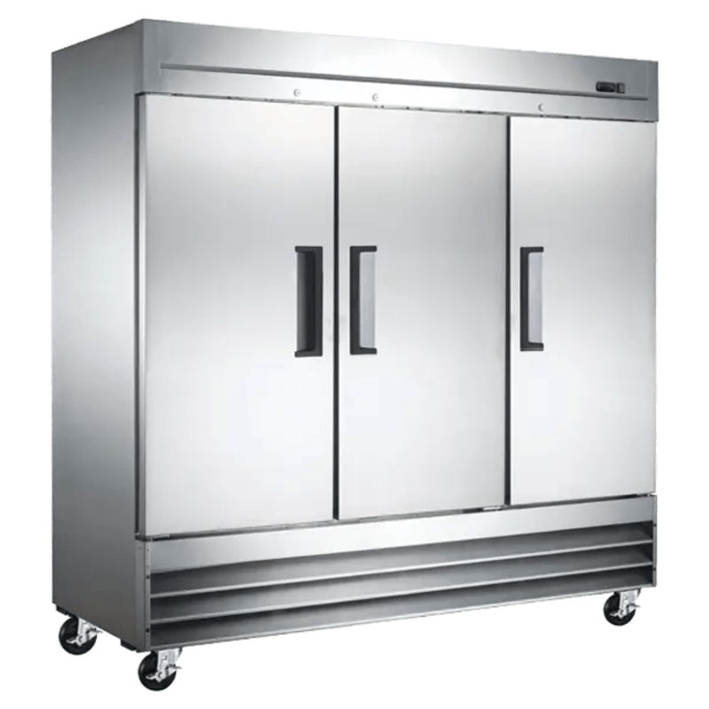 Ancaster Food Equipment AFE SF72 81-Inch 72 Cu. Ft. Solid Triple-Door Reach-In Freezer
