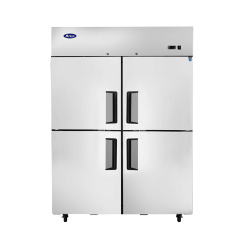 Atosa MBF8008GR 51.75-Inch Two-Section Top-Mount Commercial Freezer with Half-Doors