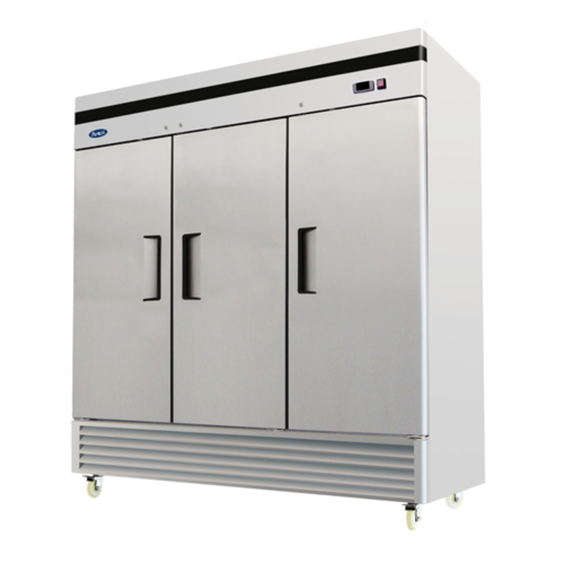 Atosa MBF8504GR 81.9-Inch 3-Door Solid Reach-In Commercial Freezer
