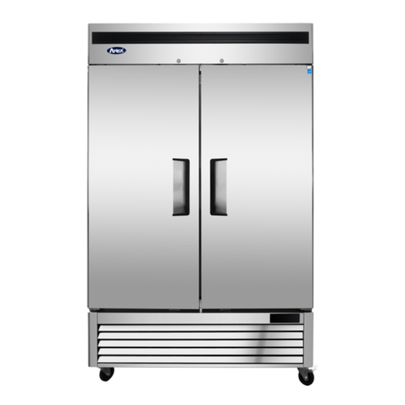 Atosa MBF8507GR 54.4-Inch Double Solid Door Bottom-Mount Reach-In Refrigerator