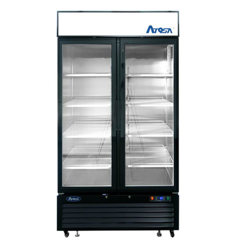 Atosa MCF8733GR 39.5-Inch Double Glass Door Merchandising Refrigerator