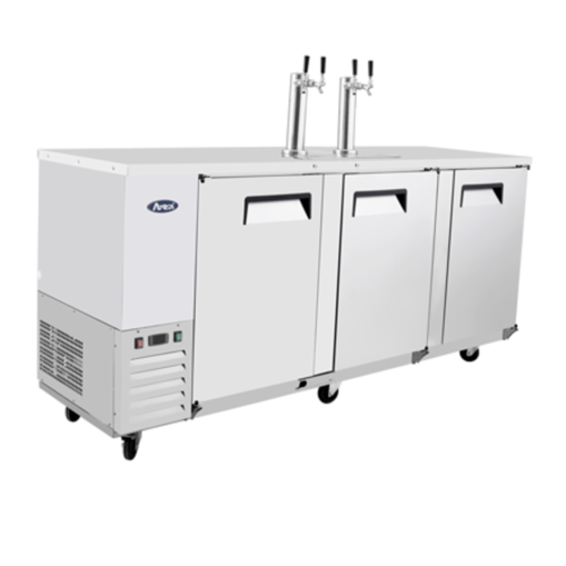 Atosa MKC90GR Commercial 89-Inch Direct Draw Beer Cooler, 4-Barrel Capacity