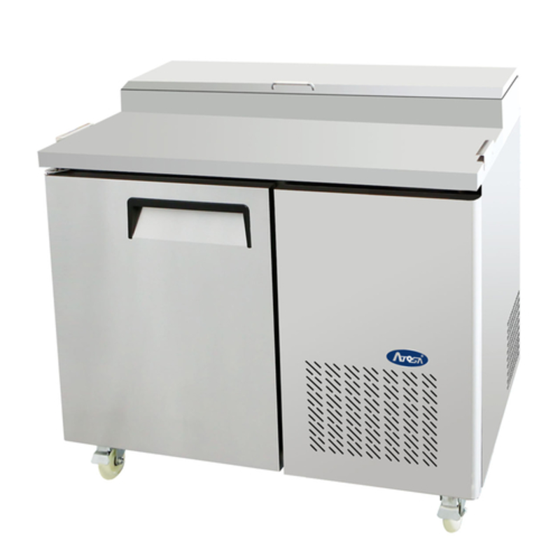 Atosa MPF8201GR 44-Inch Single-Door Refrigerated Pizza Prep Table with Cutting Board