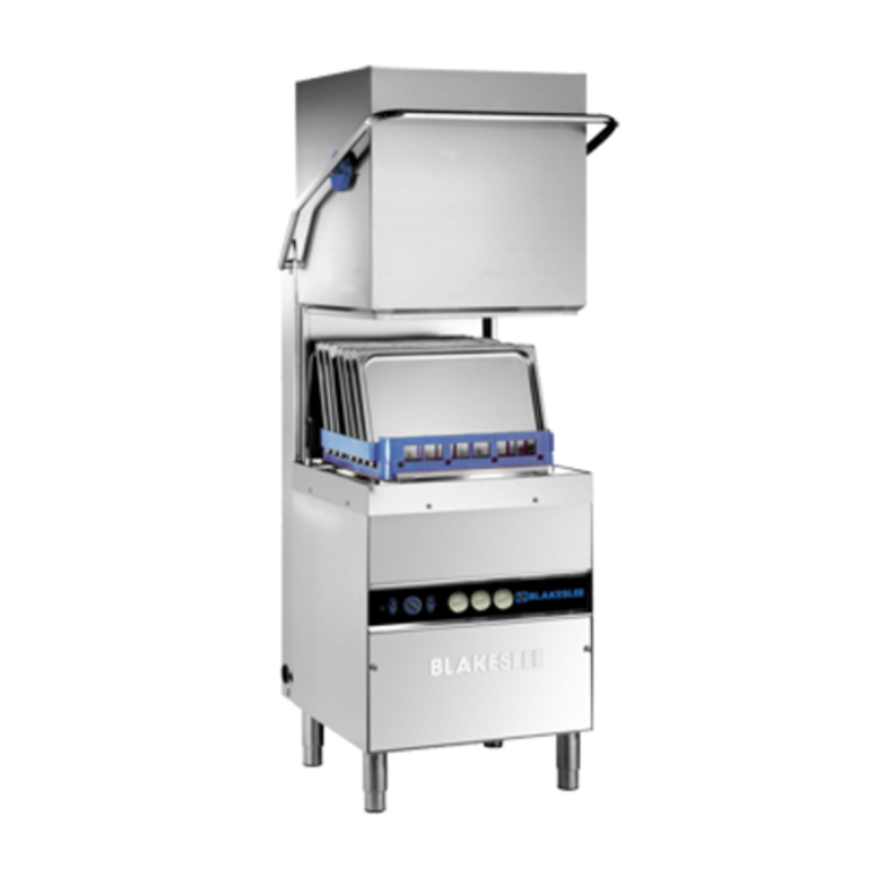 Blakeslee D-18-3 High-Temperature Electromechanical Hood Type Dishwasher - 30 Racks/Hr
