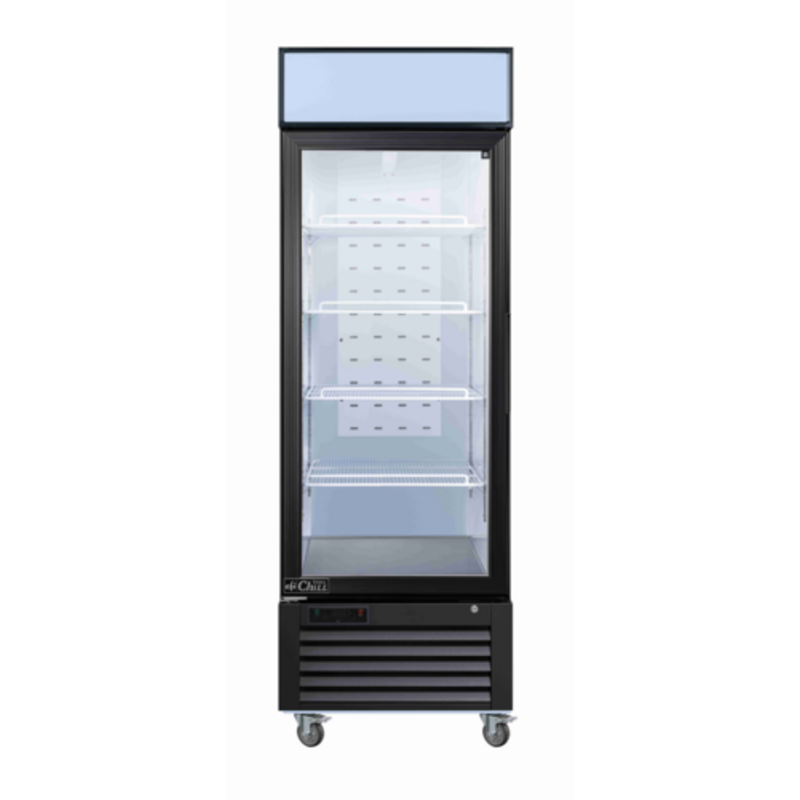 EFI Versa Chill C1-27GDVC-L 27-Inch Refrigerated Merchandiser Cooler with Left-Hinge Glass Door
