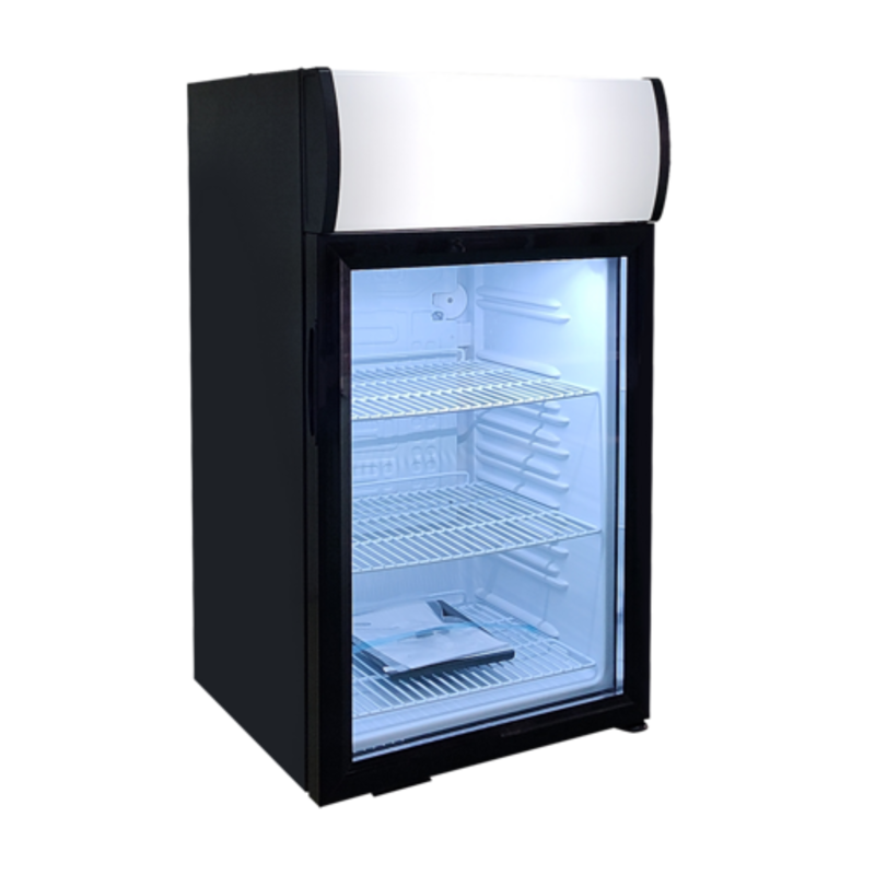 EFI C1-68GDCT 68L Glass Door Countertop Merchandiser Refrigerator
