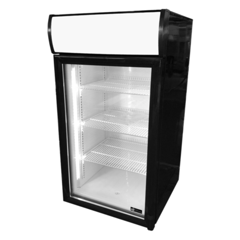 EFI C1-80GDCT-L 2.8 Cu. Ft. Glass Door Countertop Display Refrigerator