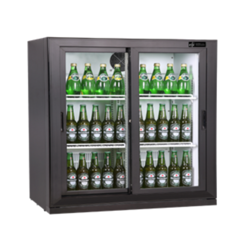 EFI C2S-3640-CT 35.4" Sliding Glass Door Countertop Cooler Merchandiser