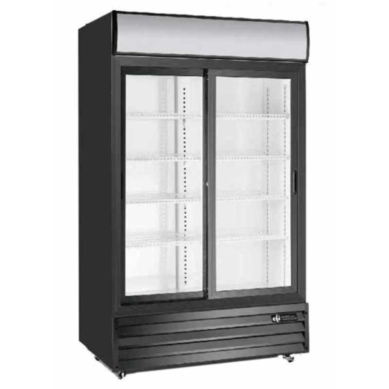 EFI C2S-45GD 44.5-Inch Two-Section Glass Door Refrigerated Merchandiser