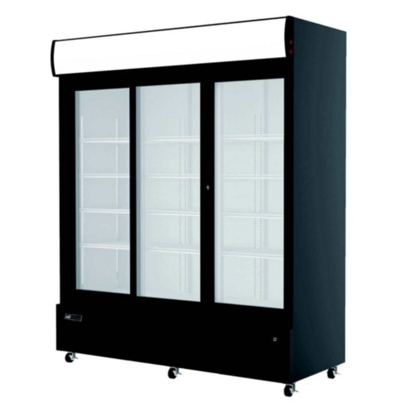 EFI C3S-68GD 46 Cu. Ft. 68" 3-Door Sliding Glass Merchandiser Refrigerator