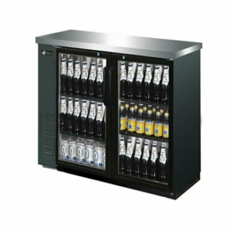 EFI CBBGD2-48CC 48.8-Inch Two-Door Glass Back Bar Cooler