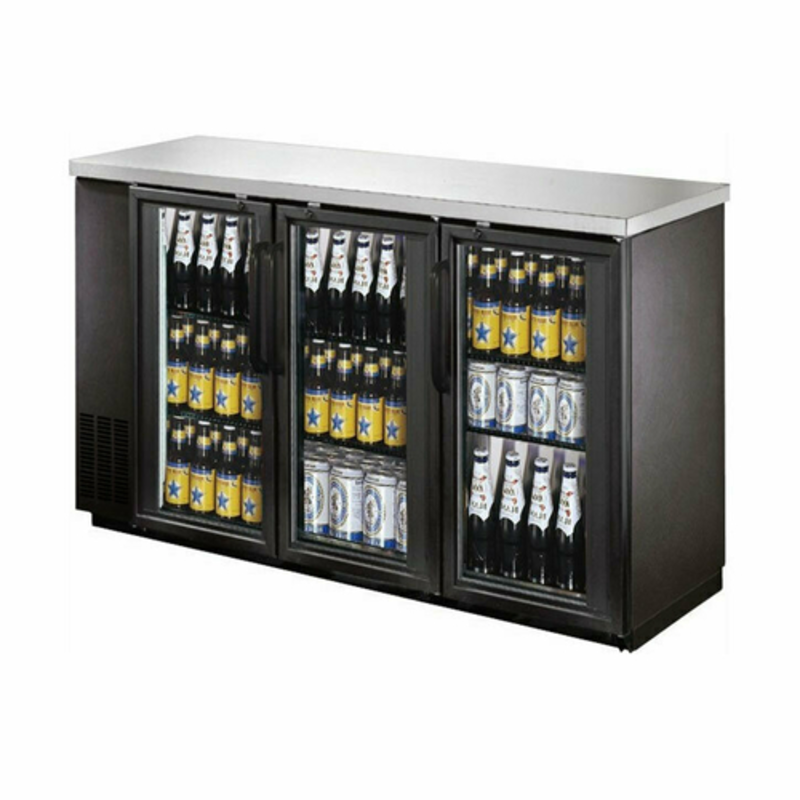EFI CBBGD3-72CC 72.75-Inch 3-Glass Door Refrigerated Back Bar Cooler