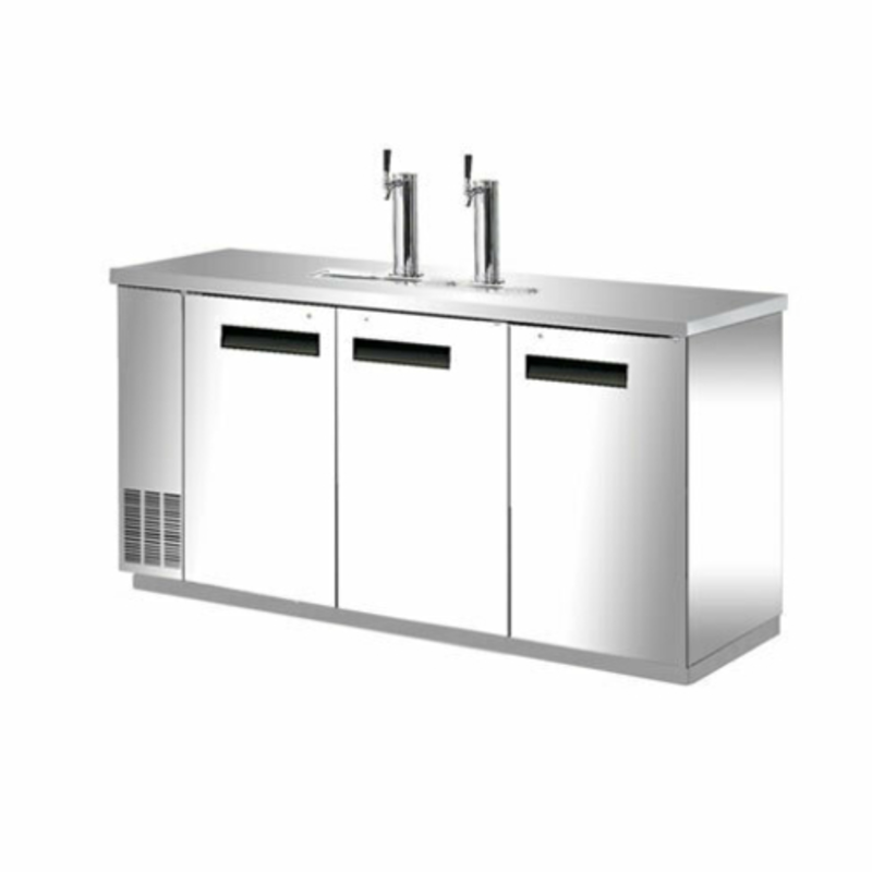 EFI CBBSDD3-72CC 72-Inch Three-Door Commercial Beer Dispenser