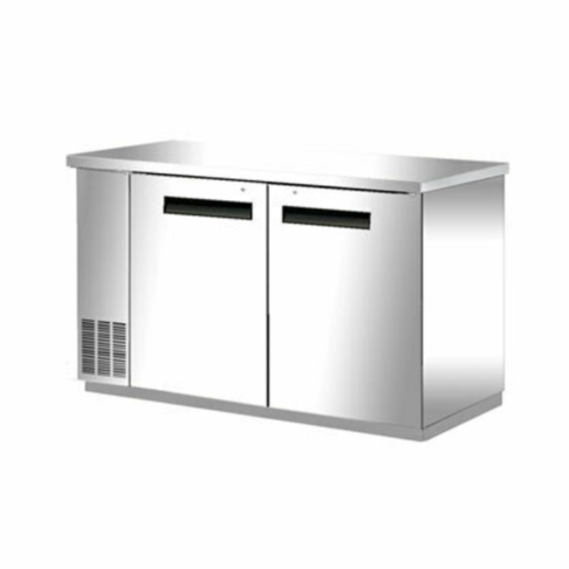 EFI CBBSDR2-60CC 60.8-Inch Solid Door Refrigerated Back Bar Cooler