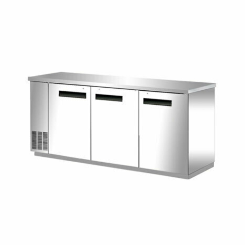 EFI CBBSDR3-72CC 72.8" Solid Door Commercial Back Bar Cooler