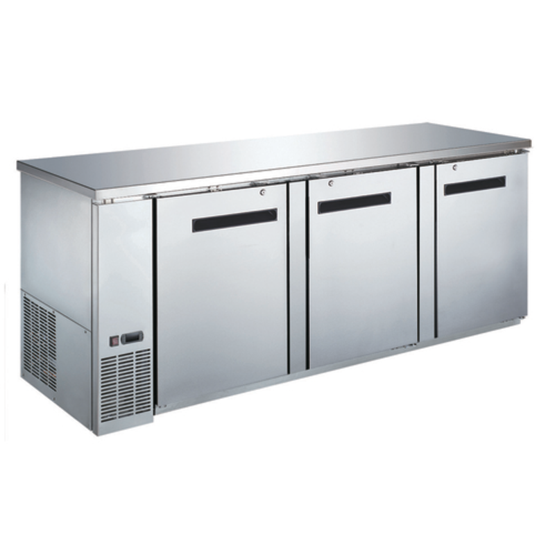 EFI CBBSDR3-90CC 90-Inch Solid Door Commercial Back Bar Cooler