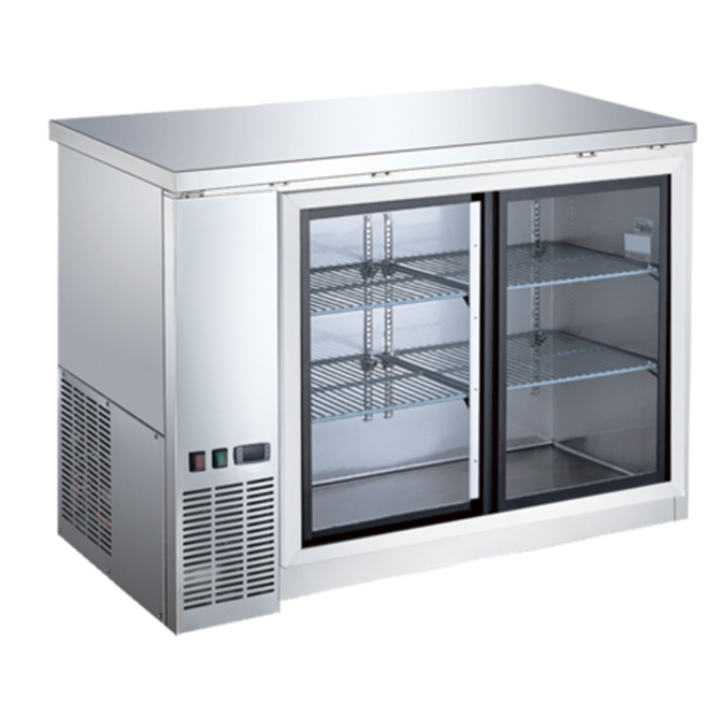 EFI CBBSGDS2-48CC 48.8-Inch Commercial Back Bar Cooler with Sliding Glass Doors