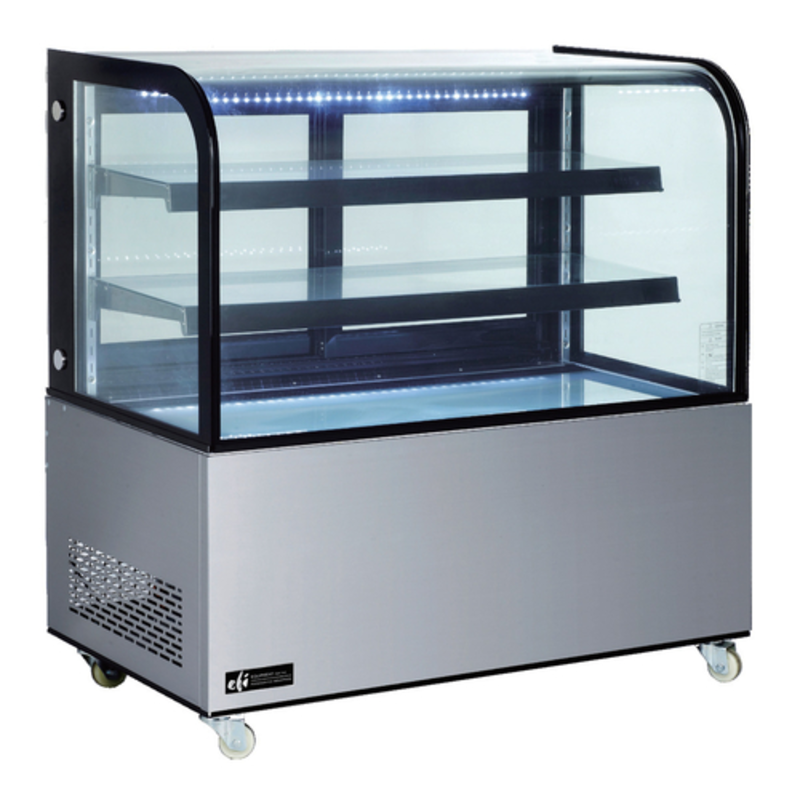 EFI CGCM-4848 48-Inch Curved Glass Refrigerated Bakery Display Case