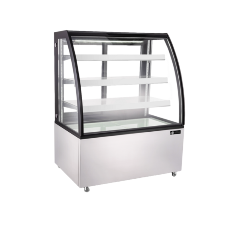 EFI CGCM-4956 48.8-Inch Refrigerated Curved Glass Bakery and Deli Display Case