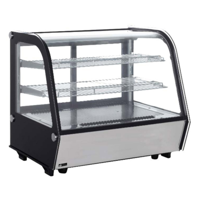 EFI CGCM-CT-2727 28-Inch Curved Glass Countertop Display Refrigerator