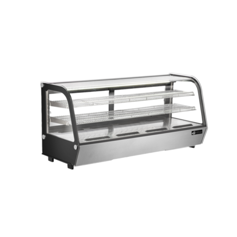 EFI 60" Curved Glass Countertop Refrigerated Display Case (CGCM-CT-6027)