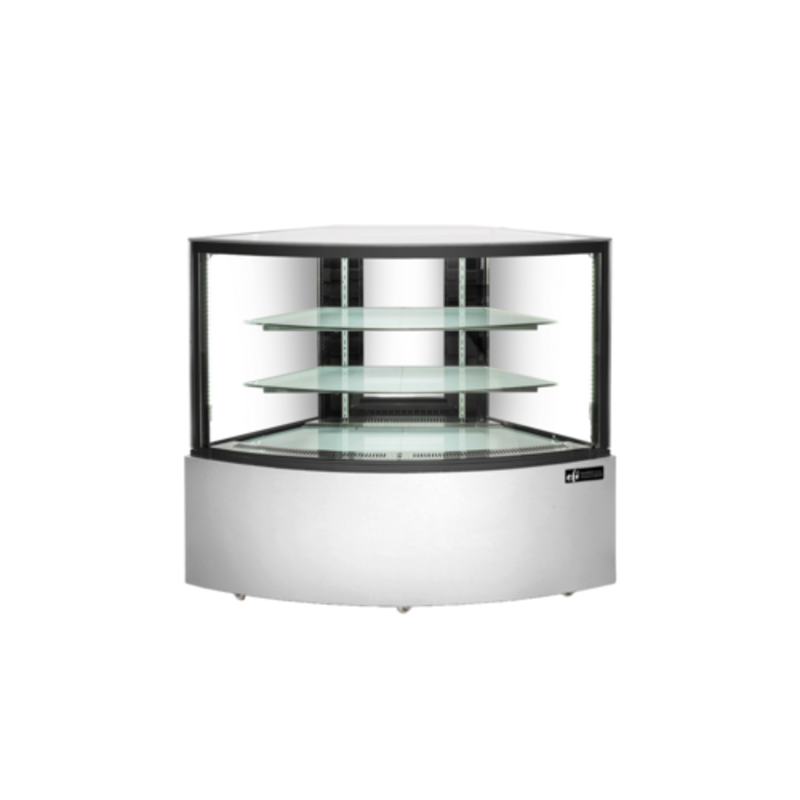 EFI CGCRM-5948 Versa Series 58.4-Inch Refrigerated Corner Glass Display Case
