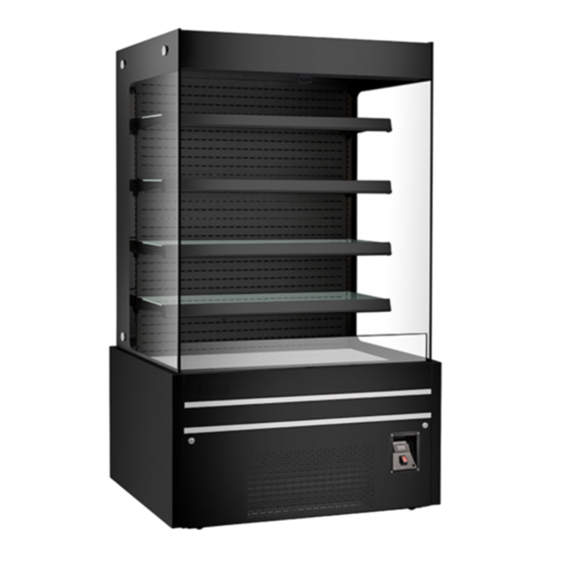 EFI CGOMB-4880 48-Inch Black Open Refrigerated Grab-and-Go Case