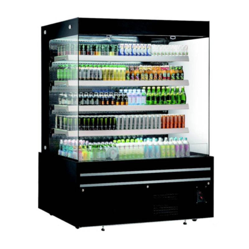 EFI CGOMB-6080 60-Inch Black Open Display Refrigerated Merchandiser