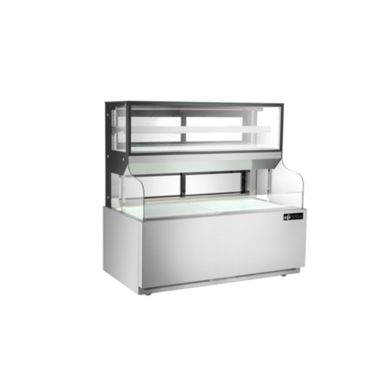 EFI 59-Inch Versa Refrigerated Combo Open-Air & Glass Merchandiser (CGOSM-6060)