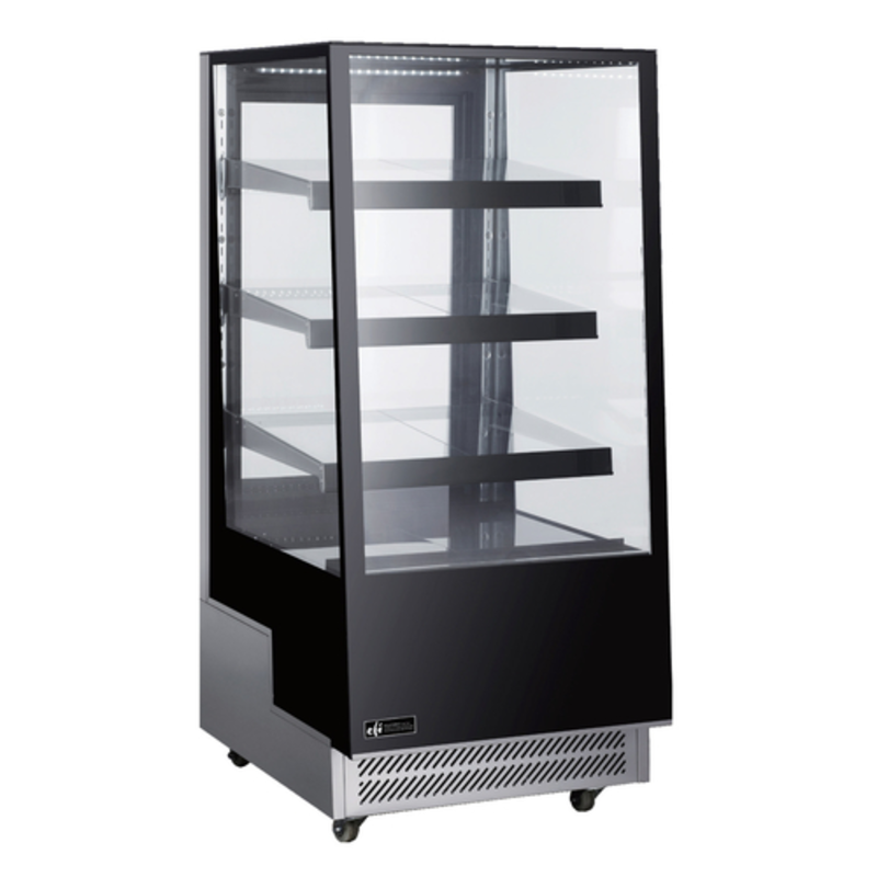 EFI CGSM-2657 25.6-Inch Black Refrigerated Bakery Display Case - 12.4 Cu. Ft.