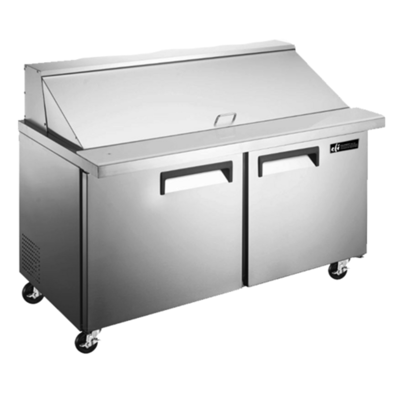 EFI CMDR2-60VCX 60-Inch X-Line Mega Top Refrigerated Prep Table