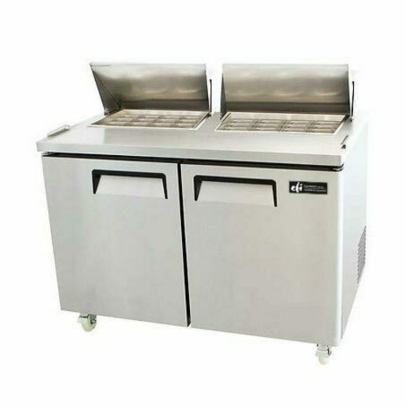 EFI CMDR2-60VC Versa-Chill 60-Inch Two-Door Mega Top Refrigerated Prep Station