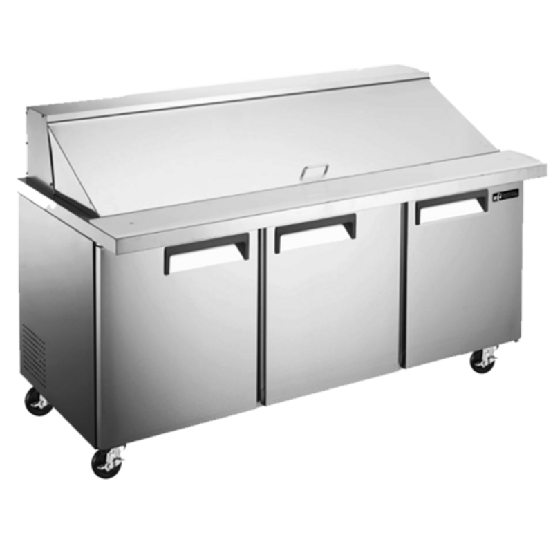 EFI CMDR3-72VCX X-Line 70.4-Inch Mega Top Refrigerated Prep Table