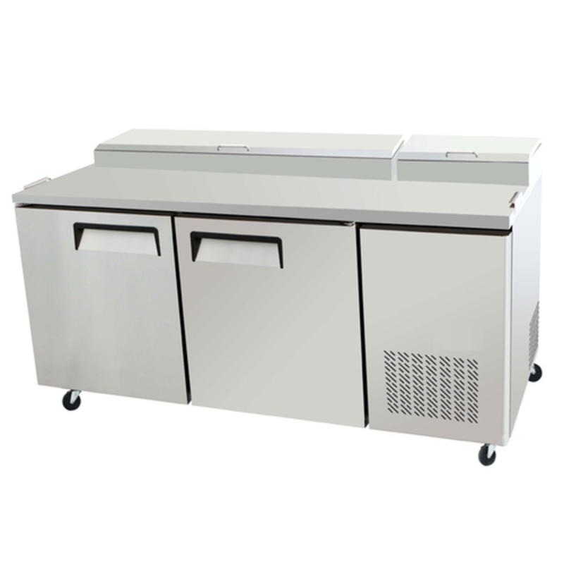 EFI CPDR2-67VC 67" Versa-Chill Two-Door Refrigerated Pizza Prep Table