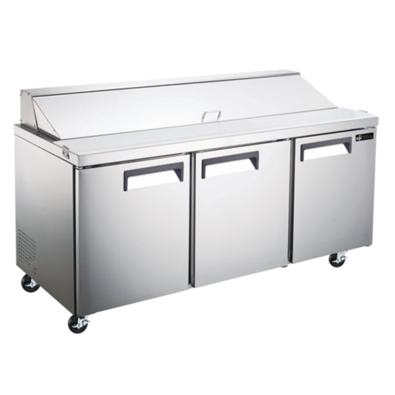EFI CSDR3-72VCX 72-Inch X-Line Sandwich and Salad Prep Refrigerator