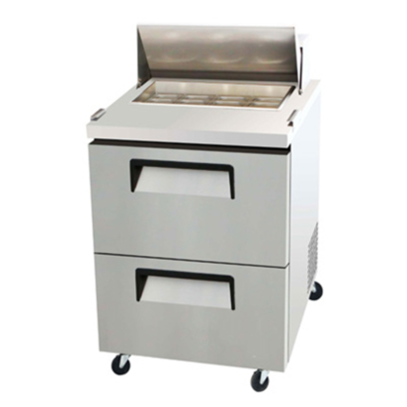 EFI CSDW2-27VC 27.5-Inch Refrigerated 2-Drawer Sandwich & Salad Prep Table