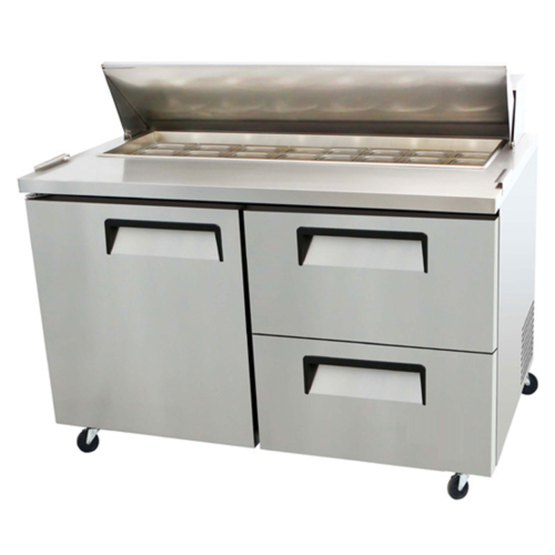 EFI Versa-Chill CSDW2-60VC 60-Inch 1-Door 2-Drawer Refrigerated Sandwich and Salad Prep Table