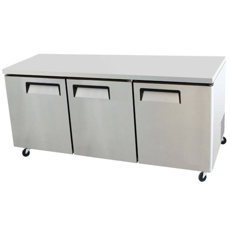 EFI CUDR3-72VC 72-Inch Undercounter Three-Door Commercial Refrigerator