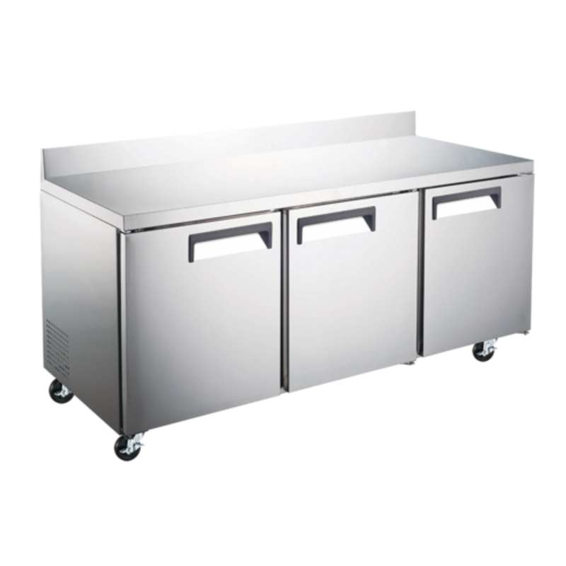 EFI CWDR3-72VCX 72-Inch Commercial 3-Door Refrigerated Worktop