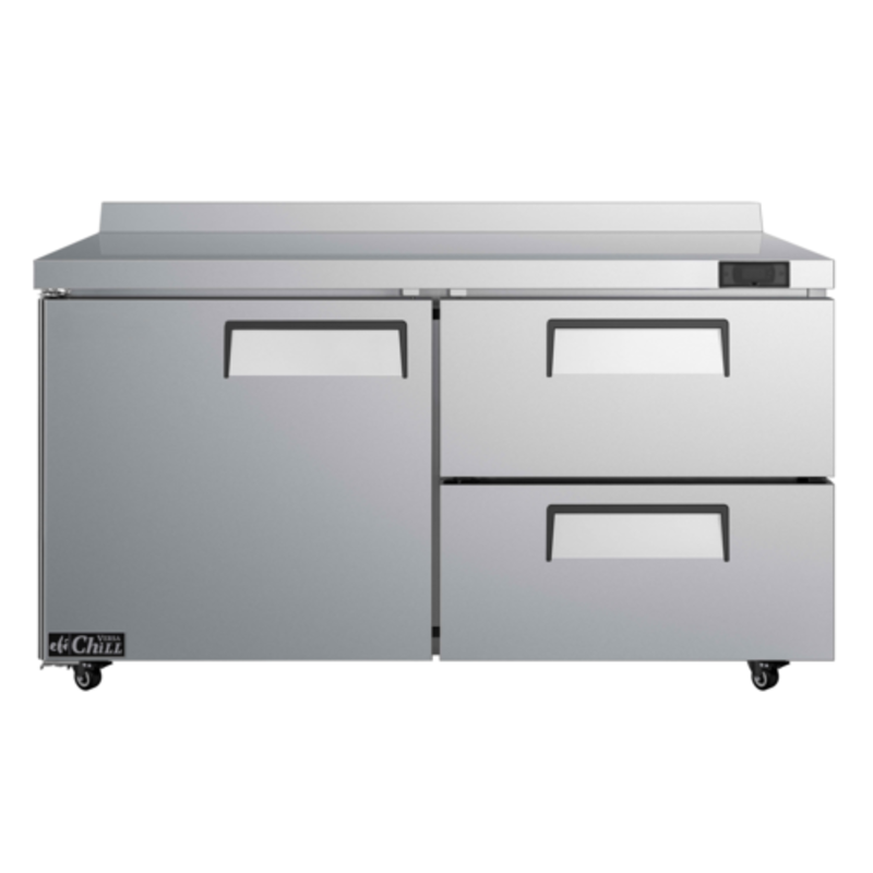 EFI CWDW2-60VC Versa-Chill 60-Inch Worktop Refrigerator with Door and Drawers