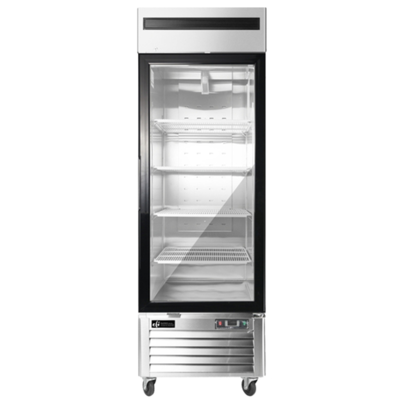 EFI F1-27GDSVC Versa-Chill 19.7 Cu. Ft. 1-Section Glass Door Display Freezer