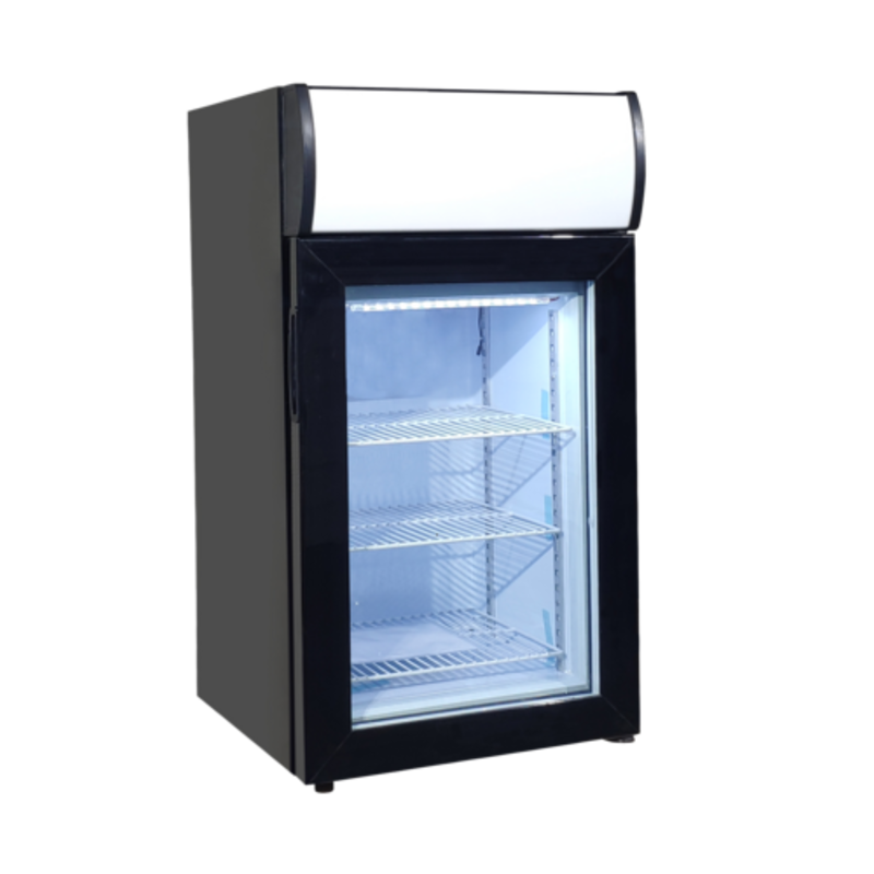 EFI F1-50GDCT-L 18-Inch Countertop Glass Door Display Freezer (50L)