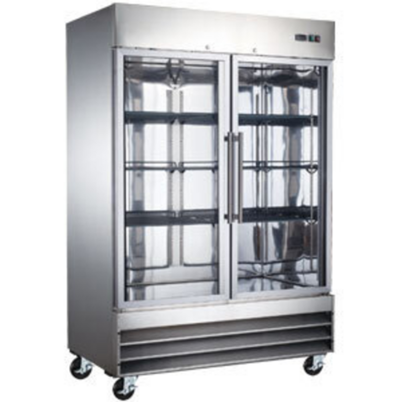EFI F2-54GDSVCX 54" X-Line Two-Door Glass Merchandising Freezer - 47 Cu. Ft.