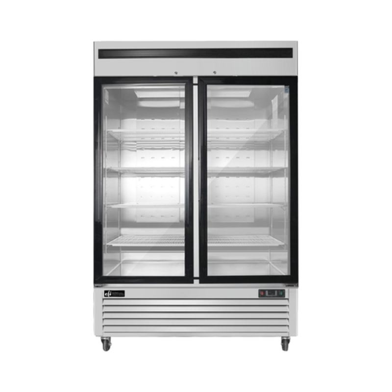 EFI F2-54GDSVC Versa-Chill 54.4" Two-Door Glass Display Freezer