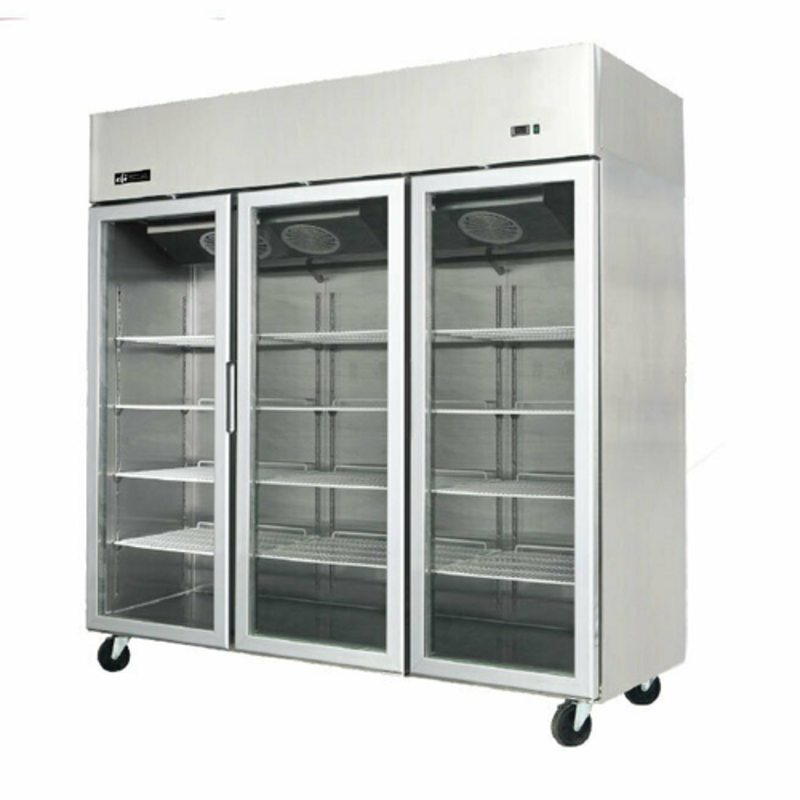 EFI F3-78GDSVC 78-Inch Three-Door Glass Merchandising Freezer