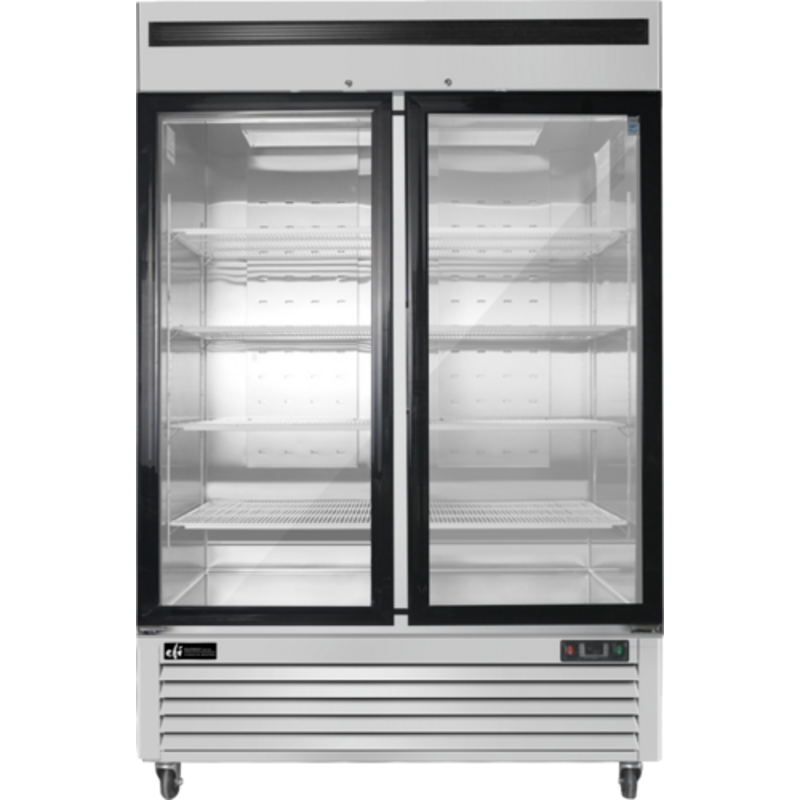 EFI FI2-54GDSVC 54.4-Inch Versa Display Two-Door Glass Ice Cream Merchandiser