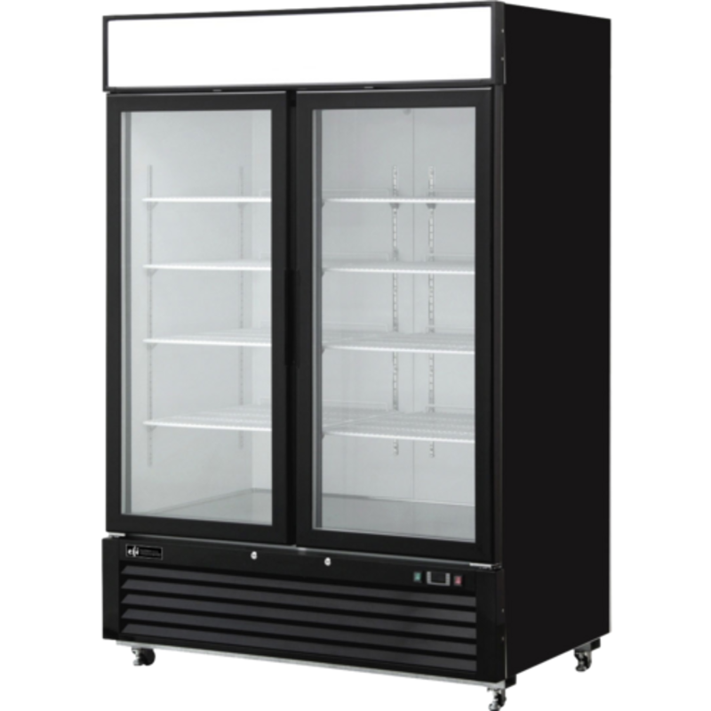 EFI 54.4" Glass Door Ice Cream Display Freezer, 43.8 Cu. Ft. - FI2-54GDVC