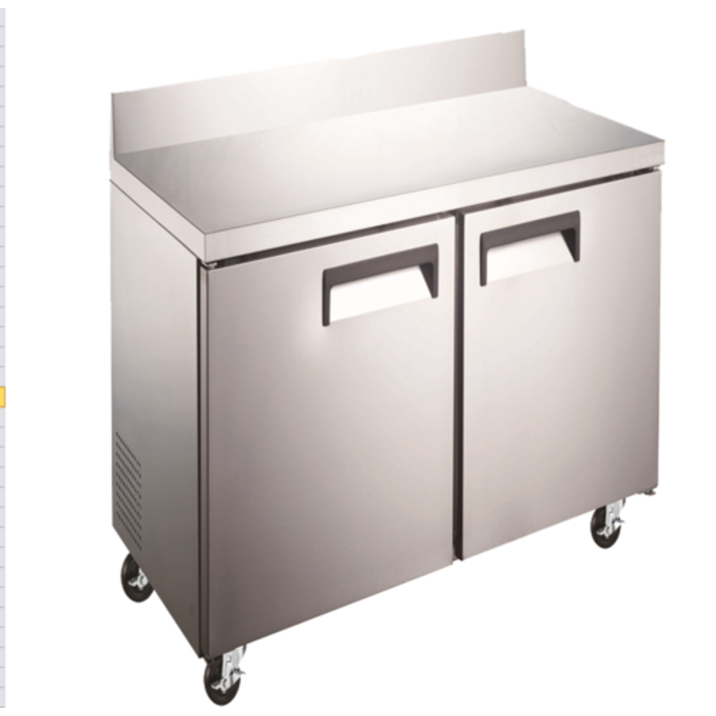 EFI FWDR2-36VCX 36-Inch Two-Door Commercial Worktop Freezer - 9.5 Cu. Ft.