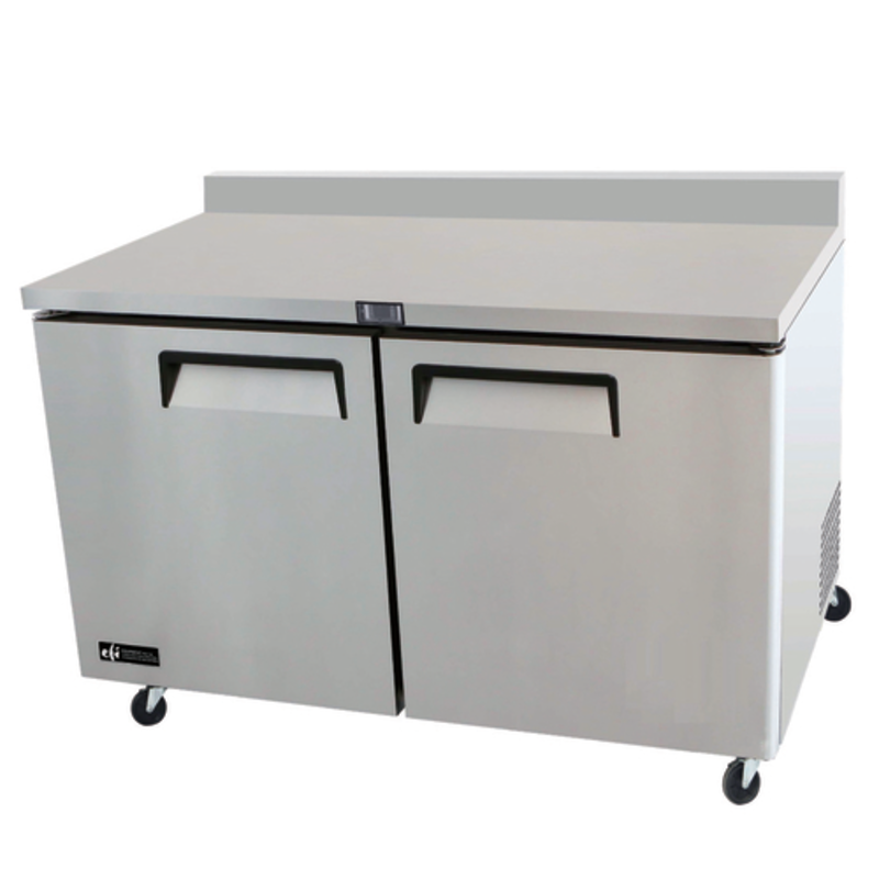EFI FWDR2-48VC 48-Inch Versa-Chill Solid Door Worktop Freezer